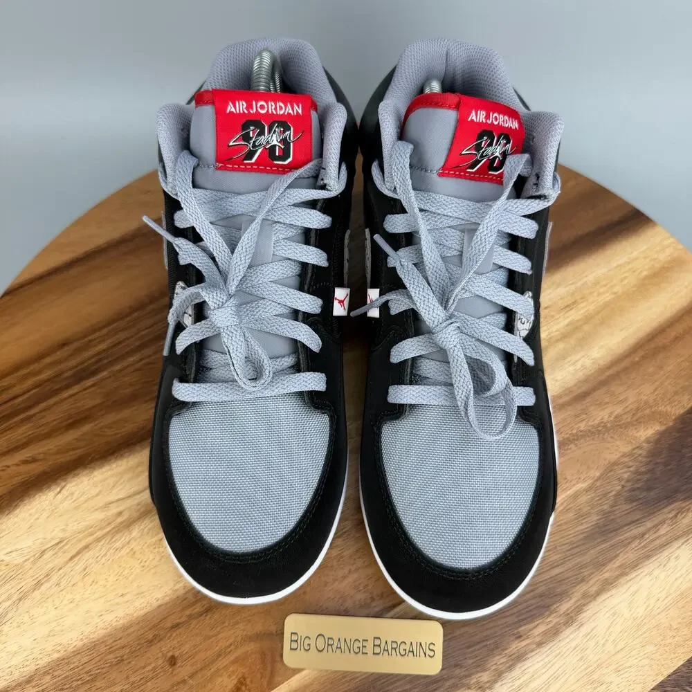 Nike Air Jordan Stadium 90 Low TD Black Cement Cleats HQ0210-060 Men's 10.5 NEW